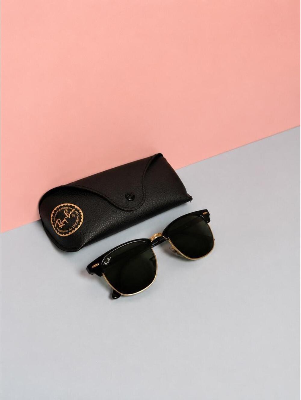Ray-Ban Women's Black and Brown Sunglass